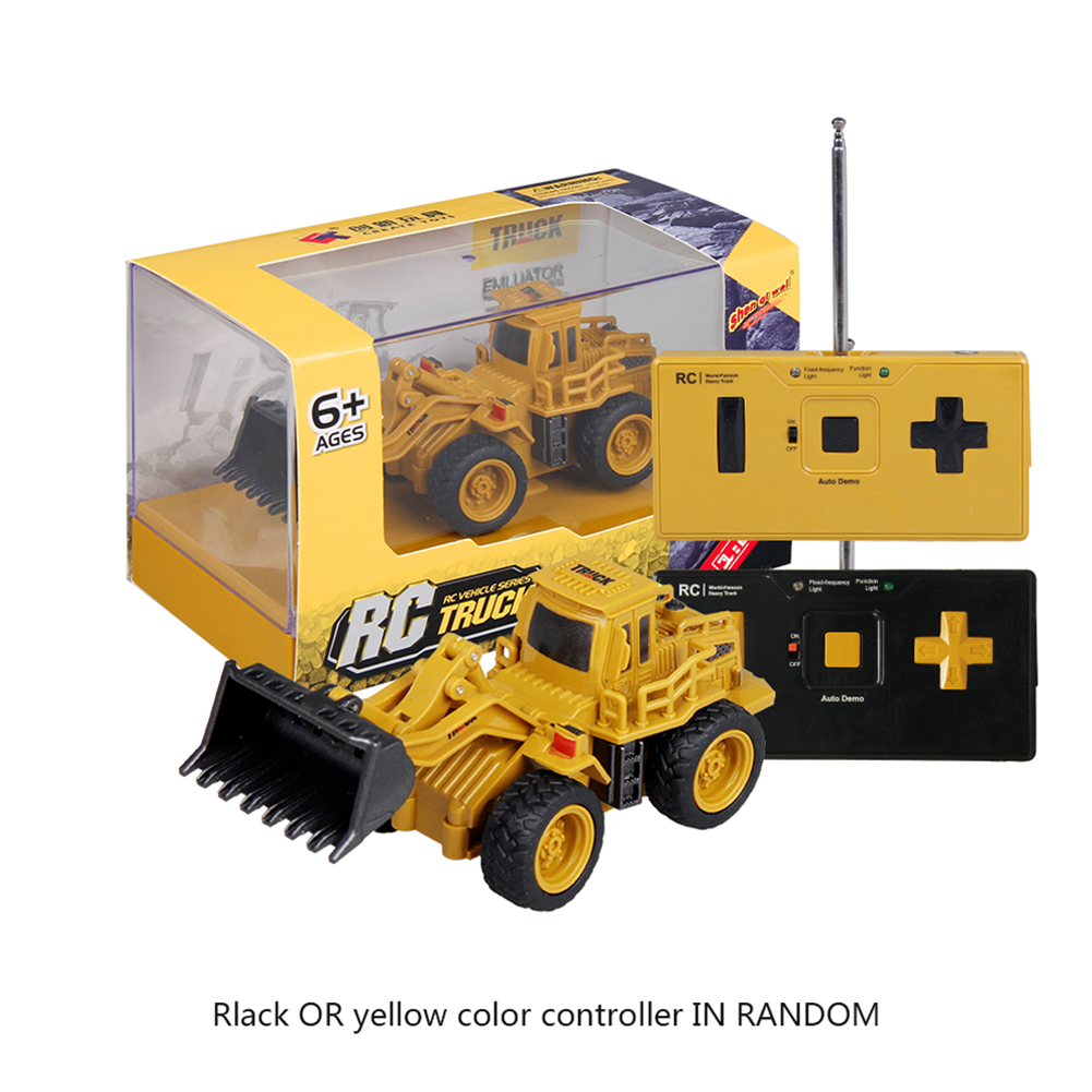 Children 164 Mini Remote Control Engineering Car 4 Channel Bulldozer