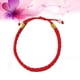 thumbnail image 3 of 12 pulseras de hilo rojo hechas a mano para mujer, con dijes trenzados, ajustables, para parejas (rojas), 3 of 5