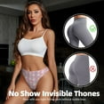 thumbnail image 4 of Thongs for Women - seamless pattern pink glamour No Show Seamless Womens Thongs Underwear, Breathable G String Thongs for Women, Ladies Stretch Low Rise Thong Bikini Panties Briefs, 4 of 5