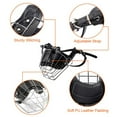 thumbnail image 6 of Visland Dog Muzzle Pitbull Metal Mask Wire Basket Pit Bull Adjustable Leather Straps for Medium Large Dogs, 6 of 8