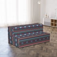 thumbnail image 4 of Antique Foldable Mattress, Old Motif, 78.7" x 47.2", Black Blue Coral, by Ambesonne, 4 of 6