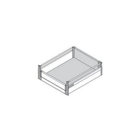 Blum Br359Bsg 18Grk 17 - . 69 inch Tandembox B-Height 110Lb Interior Rollout With Narrow Single Wall Metal Boxside - Gray