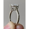 thumbnail image 4 of 2Ct Lab Created Diamond Heart Cut Solitaire Ring For Her 14K White Gold Plated, 4 of 4