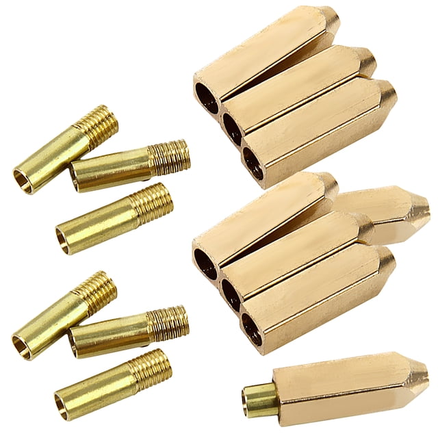 Tornillos de Metal Sunnimix En Puntas de Agujetas Kit de Repuesto Oro