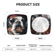 thumbnail image 5 of Zufioo Pirate Bulldog On Deck Print Square Chair Cushion Protector, Strap-on Cushion Cover Suitable for Home, Hotel, Banquet-Four Pieces, 5 of 7