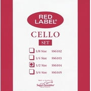 Super-Sensitive Red Label Cello String Set - 1/2 Size