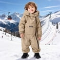 thumbnail image 2 of VKOYWKM Kids Boys Girls Snow Suit Outdoor Insulated Waterproof Snowsuits Coveralls Toddler Snow Suit One-Piece Snowsuit Winter Outdoor jumpsuit, 2 of 10