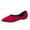 Red, variant on ZTTD Ladies Fashion Solid Color Suede Pointed Toe Casual Shoes Shallow Flat Shoes