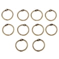 thumbnail image 2 of Anillos de hojas sueltas Soledad 2cm 10 piezas de bronce, 2 of 9