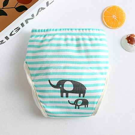 

TUOBARR Cartoon Cute Baby Gauze Waterproof And Leak-proof Diaper Baby Learning Pants Blue (6M-5T)