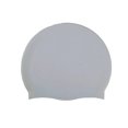 thumbnail image 1 of Gorros de natación de silicona Soidarity para hombres y mujeres con protección auditiva gris, 1 of 6