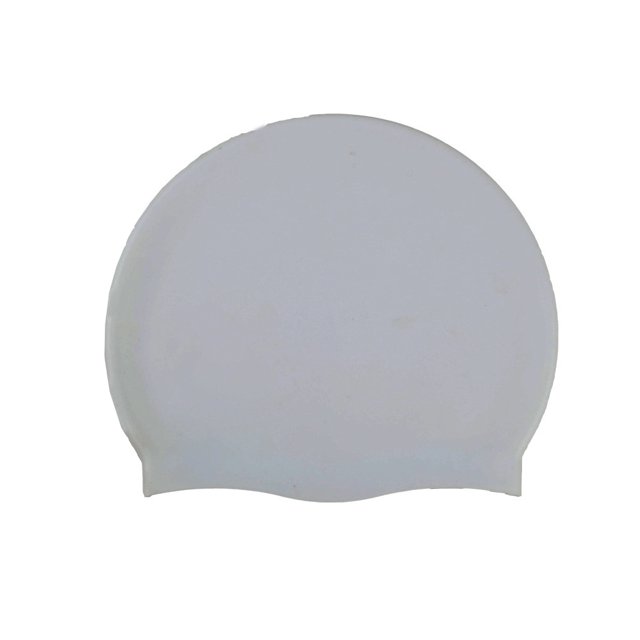 Gorros de natación de silicona Soidarity para hombres y mujeres con protección auditiva gris