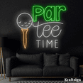 thumbnail image 4 of Craftnamesign Par Tee Time Neon Sign, Golf Club Decor, Golf LED Sign, 4 of 4