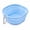 Blue, variant on Aoznliie Travel Dog Bowls, Lightweight Collapsible Silicone Dog Bowl for Camping, 5.1x5.1x0.5 inch Portable Dog Water Bowl for Walking Travel, Pink