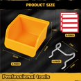 Pegboard Bins Organizer Set 6Pack Durable Storage Tray for Screws