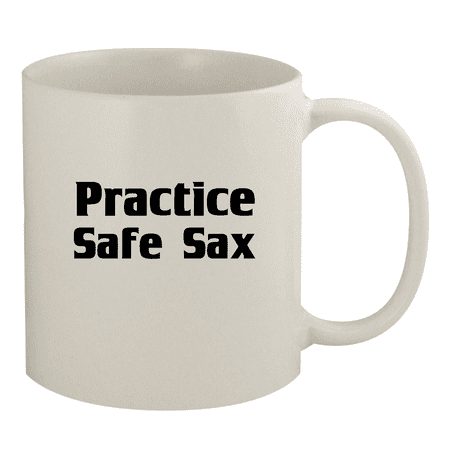 

Practice Safe Sax - 11oz Ceramic White Coffee Mug