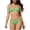 Green, variant on JSGEK Ladies Bikini Bathing Suit Sweetheart Neck Soft Material Daily Swimming Great For Water Sports And Leisure Brown XL