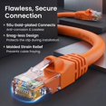 thumbnail image 4 of GearIT Cable Ethernet Cat 6 de 7 pies (paquete de 10) - Cable de conexión Cat6 Cable de conexión Cat 6 Cable Cat6 Cable Cat 6 Cable Ethernet Cat6 Cable de red Cable de Internet - Naranja 7 pies, 4 of 5
