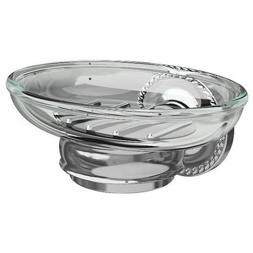 Soap Dispensers | Large Clear Recycled Glass Soap Dispenser