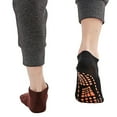 thumbnail image 2 of D-GROEE 2Pairs Non Slip Yoga Socks with Grips Anti-Skid Socks Sticky Grippers Socks for Trampoline Pilates Ballet Barre Yoga, 2 of 7