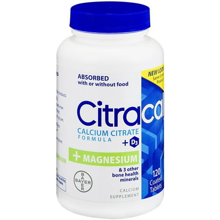 Citracal Le citrate de calcium avec vitamine D plus de magnésium, 120 CT (Pack de 3)