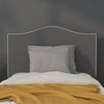 thumbnail image 3 of Flash Furniture Lexington Upholstered Twin Size Headboard with Accent Nail Trim in Dark Gray Fabric, 3 of 8