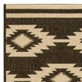 thumbnail image 5 of SAFAVIEH Beach House Vasiliki Geometric Indoor/Outdoor Runner Rug, Creme/Brown, 2'2" x 8', 5 of 7