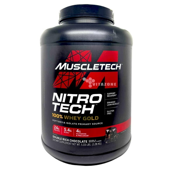 Nitrotech Whey Gold 5.03 Lbs Chocolate Muscletech. Muscletech MTNITROWHEYGOLDCHOCONEGRA