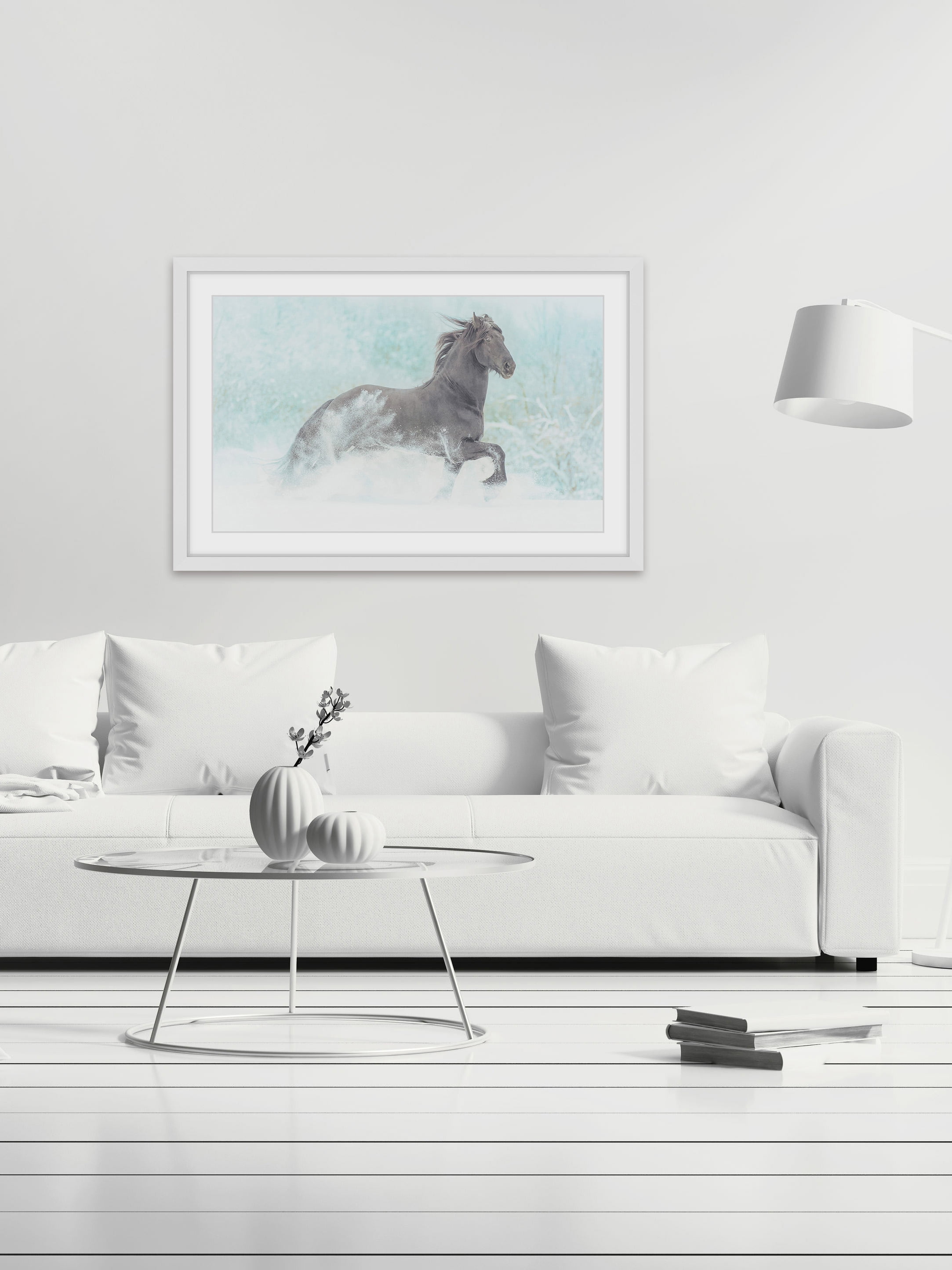 "Frolicking Equus" Framed Painting Print