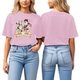 thumbnail image 3 of Trendfront Womens Summer Crew Neck Short Sleeve Tops Cute Cartoon Character Graphic Tees Pattern Printed Casual Style Wear T-Shirts, 3 of 7