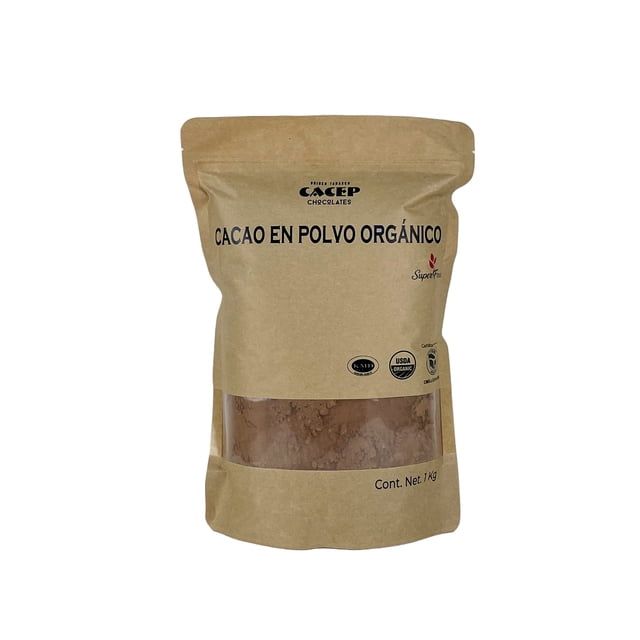 CACEP |Cacao en polvo 1Kg |Cocoa natural sin azúcar |Orgánico |Superfood |Keto |Gluten Free