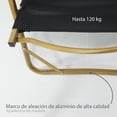 thumbnail image 2 of Silla de Camping de Metal Plegable Ilios Innova para Exterior Ligera negro, 2 of 9