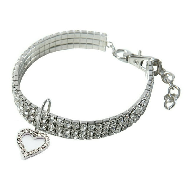 Collier Strass Cristal Mignon Dogélastic Colliers Réglables pour Animaux Chaton Chiot