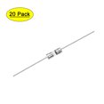 thumbnail image 1 of Fusible de acción lenta Uxcell, fusible de vidrio de retardo axial 3.6mm x 10mm 250V T4A 20paquete, 1 of 5