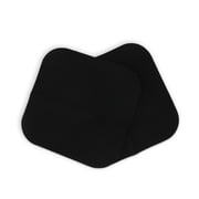 Dritz Twill Iron-On Patches, 5 x 5-Inch, 2 Count, Black