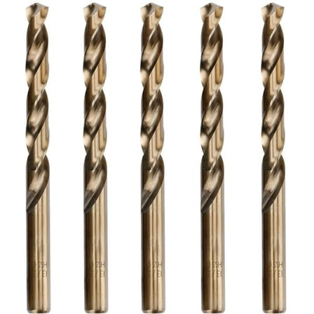 Hymnorq 13/32" Cobalt Steel Twist Drill Bits for Metal, Pack of 5PCS