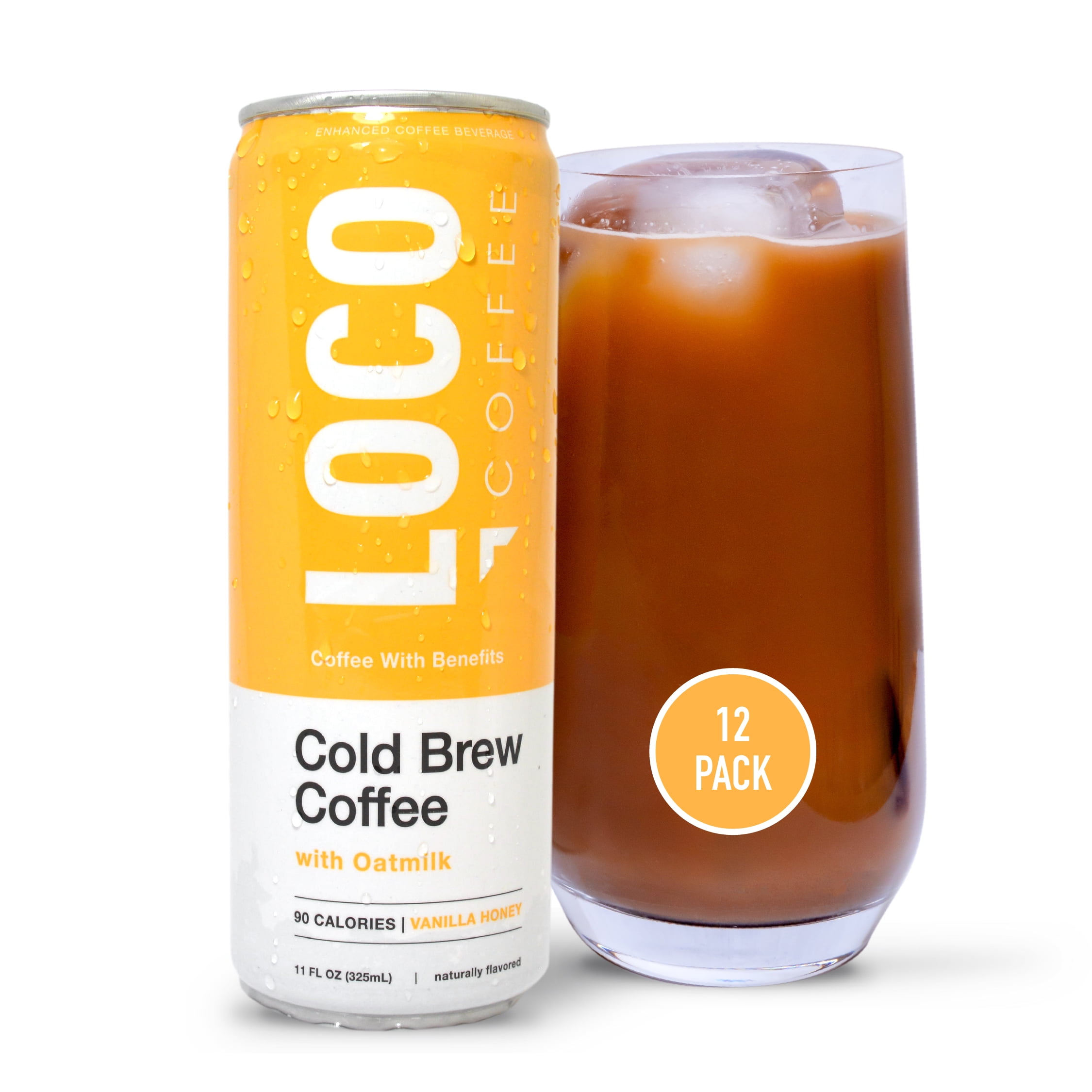 Loco Coffee, Vanilla Honey Oat Milk Latte, Cold Brew Coffee With