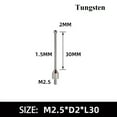 thumbnail image 1 of 2mm carbuncle Tungsten Steel Head M2.5 Thread Micrometer Gauge Indicator Probe, 1 of 6