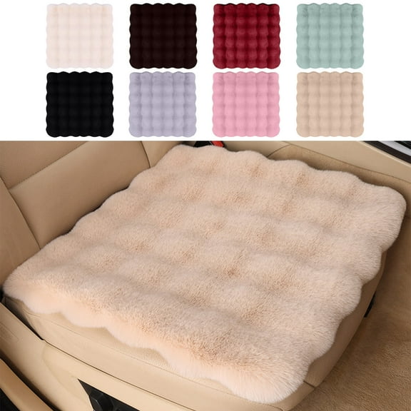 Fmlxio Seat Cushion, office Chair Cushions Butt Pillow for Car Long Sitting Car Seat Cushion Winter Thickened Winter Piece Short Seat Cushion 17.7x17.7 Inches Rollbacks