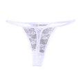thumbnail image 2 of Cheers Women Panties Lace Butt-uncovered Perspective Flower Embroidery Underwear Spaghetti Strap Hollow Out Low Waist Triangle Shape Women G-string for Inner Wear, 2 of 2