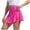 Hot Pink, variant on Mgmyaa Women's Mini Skorts Outdoor High Waisted Tennis Skirt Solid Color Pocket Yoga Skirt