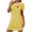 Yellow, variant on Jgppe Women's Valentine's Day Sleep Dress Printed Short Sleeve Crewneck Nightgown Sleepwear