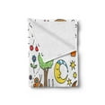 thumbnail image 2 of Cartoon Soft Flannel Fleece Throw Blanket, Childlike Doodle Drawing of House Girl and Boy Teddy Bear Various Other Things, Cozy Plush for Indoor and Outdoor Use, 60" x 80", Multicolor, by Ambesonne, 2 of 5
