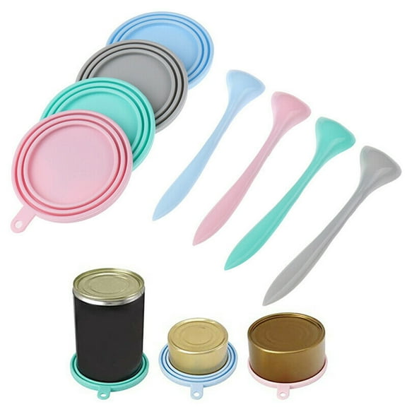 1*Set of Dog Can Lids and Silicone Lids Clearance! Dog Storage Top Cap Food Can Tin Cover Lid Pet Cat Puppy Food Can Reusable Closure Bags & Lids & Boxes