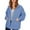 Blue A, variant on ZQUUVOU Women's Fall Long Cardigan Lightweight Solid Color Jacket Casual Zipper Long Sleeve Pocket Hooded Long Sweater Yellow