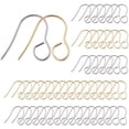 thumbnail image 1 of 100 ganchos para pendientes, ideales para la creación de joyas. Pendientes de estilo francés. Suministros para la elaboración de joyas. Accesorios hipoalergénicos para pendientes., 1 of 7