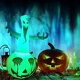 thumbnail image 3 of Halloween Inflatable Ghost  Inflatable Ghost Pumpkin Halloween Inflatables Blow up Pumpkin with Super Bright LED Lights for Home Yard Garden Lawn Party Holiday Decor Indoor, 3 of 9