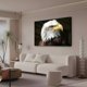 thumbnail image 3 of Póster de lienzo de águila americana de raptor, decoración de dormitorio, paisaje deportivo, decoración de oficina, regalo, estilo marco, 20 x 30 cm, 3 of 8