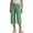 Green, variant on Jamicy Girls Capris Pants for 4-14 Years Kids Kids Solid Color Elastic Waist Straight Pants Capris with Pocket