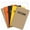 LINED, variant on Elan Publishing Company Field Notebook / Pocket Journal - 3.5"x5.5" - Combination of Kraft, Black, Orange, Yellow - Dot Graph Memo Book - Pack of 5 - ELAN-FN-002E